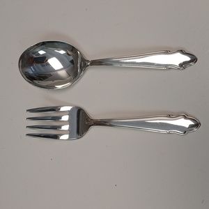 Adorable Sterling Baby Fork & Spoon Set